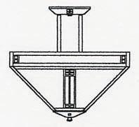 Arroyo Craftsman PIH-18RM-RB - 18" prairie inverted ceiling mount