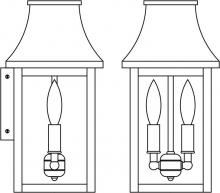 Arroyo Craftsman PRW-7CS-BZ - 7" Providence flush wall mount