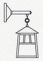 Arroyo Craftsman RB-8CS-RC - 8" raymond wall mount