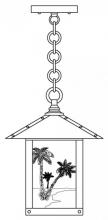 Arroyo Craftsman TRH-9PTCS-VP - 9" timber ridge pendant with palm tree  filigree