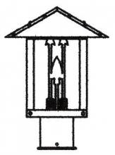 Arroyo Craftsman TRP-9ARCR-RC - 9" timber ridge post mount with arrow filigree