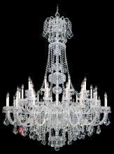 Schonbek 1870 6861-40R - Olde World 45 Light 120V Chandelier in Polished Silver with Clear Radiance Crystal