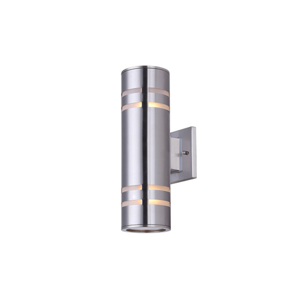 Tay, 2 Lt Outdoor Down Light, Stainless Steel, Glass Diffusers on 