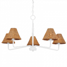 Mitzi by Hudson Valley Lighting H704805-TWH - Issa Chandelier