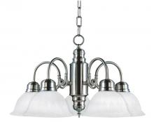 Yosemite Lighting 1435-5SN - Nickel Down Chandelier