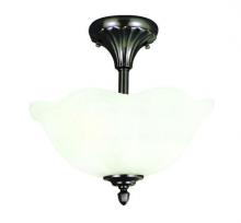 Yosemite Lighting 92121-2VB - Bronze Bowl Semi-Flush Mount