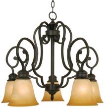 Yosemite Lighting 93835R-5VB - Bronze Down Chandelier