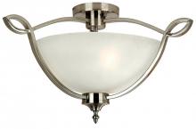 Yosemite Lighting 94221-3SN - Nickel Bowl Semi-Flush Mount