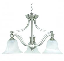 Yosemite Lighting 9933-3SN - Nickel Down Chandelier