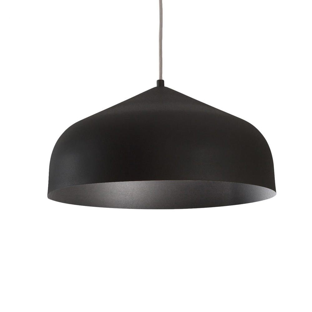 Helena 17-in Black/Black LED Pendant