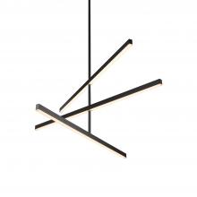 Kuzco Lighting Inc CH10345-BK-UNV - Vega 45-in Black LED Chandeliers