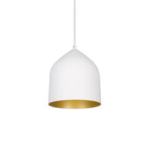 Kuzco Lighting Inc PD9108-WH/GD - Helena 8-in White/Gold LED Pendant