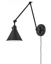 Hinkley Canada 3692BK - Medium Swing Arm Single Light Sconce