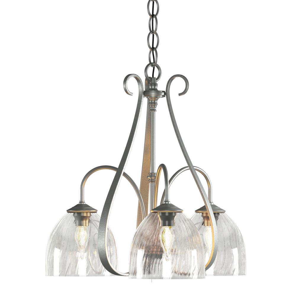 Sweeping Taper 3 Arm Chandelier