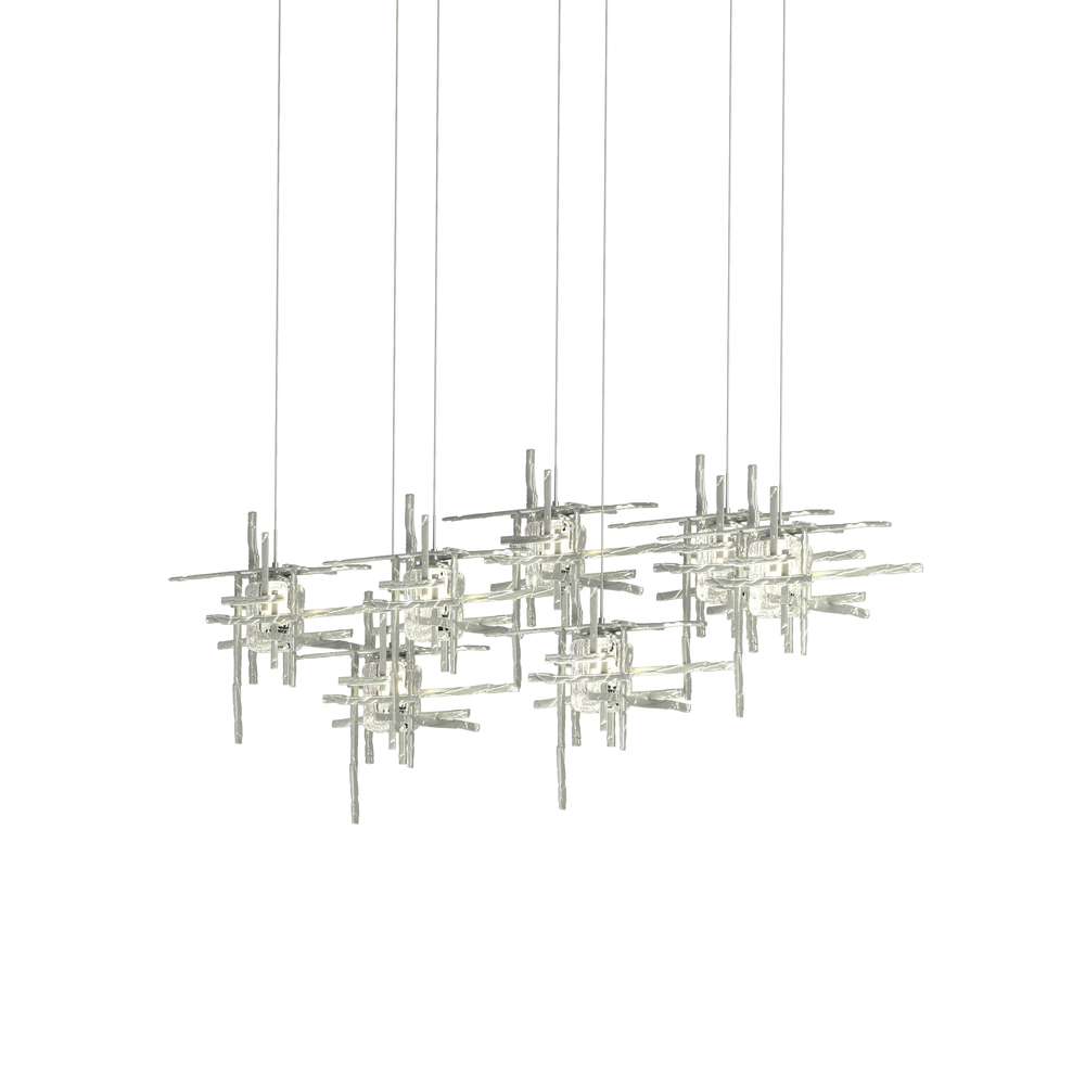 Tura 7-Light Seeded Glass Pendant