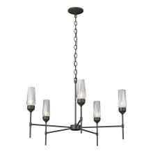 Hubbardton Forge - Canada 105060-SKT-07-CR - Luma 5 Arm Chandelier