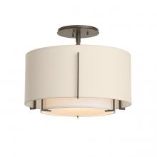 Hubbardton Forge - Canada 126501-SKT-20-SF1099-SA1590 - Exos Small Double Shade Semi-Flush