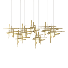 Hubbardton Forge - Canada 131096-SKT-LONG-86-YC0305 - Tura 7-Light Frosted Glass Pendant