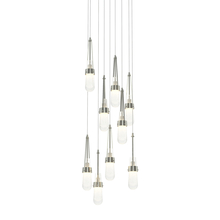 Hubbardton Forge - Canada 131100-SKT-LONG-85-YG0434 - Link 9-Light Blown Glass Pendant