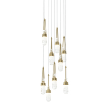 Hubbardton Forge - Canada 131100-SKT-LONG-86-YJ0434 - Link 9-Light Blown Glass Pendant