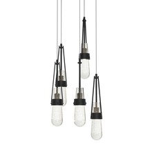 Hubbardton Forge - Canada 131120-SKT-LONG-10-YG0434 - Link 5-Light Blown Glass Pendant