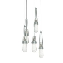 Hubbardton Forge - Canada 131120-SKT-LONG-82-YG0434 - Link 5-Light Blown Glass Pendant