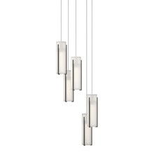 Hubbardton Forge - Canada 131124-SKT-LONG-20-GG0065 - Exos Glass 5-Light Pendant