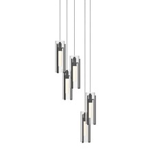 Hubbardton Forge - Canada 131124-SKT-LONG-89-ZM0065 - Exos Glass 5-Light Pendant