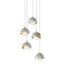 Hubbardton Forge - Canada 131125-SKT-LONG-86-82-GG0711 - Brooklyn 5-Light Double Shade Pendant