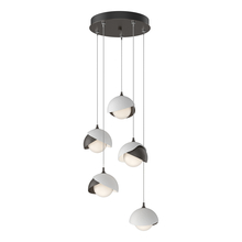 Hubbardton Forge - Canada 131125-SKT-STND-14-02-GG0711 - Brooklyn 5-Light Double Shade Pendant