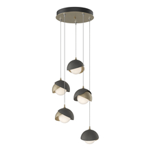 Hubbardton Forge - Canada 131125-SKT-STND-84-20-GG0711 - Brooklyn 5-Light Double Shade Pendant