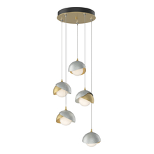 Hubbardton Forge - Canada 131125-SKT-STND-86-82-GG0711 - Brooklyn 5-Light Double Shade Pendant