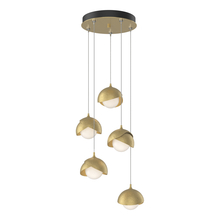 Hubbardton Forge - Canada 131125-SKT-STND-86-86-GG0711 - Brooklyn 5-Light Double Shade Pendant