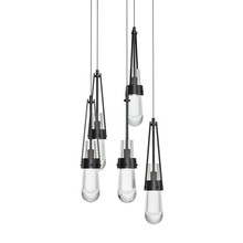 Hubbardton Forge - Canada 131127-SKT-LONG-89-ZM0434 - Link 5-Light Clear Glass Pendant