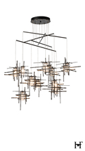 Hubbardton Forge - Canada 131156-SKT-STND-14-II0728 - Tura 10-Light Seeded Glass Mobile Pendant