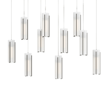 Hubbardton Forge - Canada 131204-SKT-LONG-07-GG0065 - Exos Glass 10-Light Pendant