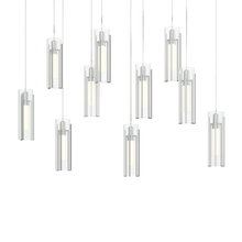 Hubbardton Forge - Canada 131204-SKT-LONG-82-ZM0065 - Exos Glass 10-Light Pendant