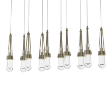 Hubbardton Forge - Canada 131207-SKT-LONG-84-ZM0434 - Link 10-Light Clear Glass Pendant