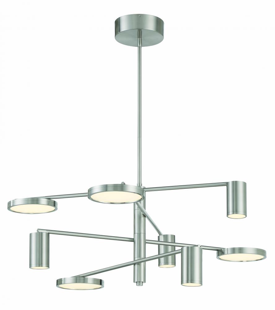 Swivel - 8 Light LED Chandelier