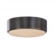 Alora Lighting FM325108UBAR-5CCT - Blanco 8-in Urban Bronze/Alabaster LED Flush Mount