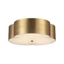 Alora Lighting FM566314BG - Adella 14-in Brushed Gold Socket Flush Mount