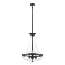 Alora Lighting PD464018MB - Marcel 18-in Matte Black 4 Lights Pendant