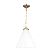 Visual Comfort & Co. Studio Collection CP1271MWTBBS - Wellfleet Medium Cone Pendant