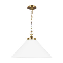 Visual Comfort & Co. Studio Collection CP1311MWTBBS - Wellfleet Wide Cone Pendant