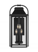 Visual Comfort & Co. Studio Collection OL13202TXB - Wellsworth Transitional 4-Light Outdoor Exterior Large Lantern Sconce Light