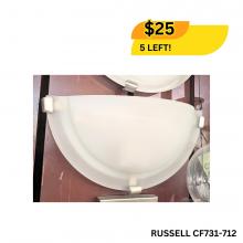 Russell Lighting CF731-712 - Brushed Chrome Wall Light