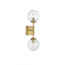 Savoy House Meridian M90001NB - 2-Light Wall Sconce in Natural Brass