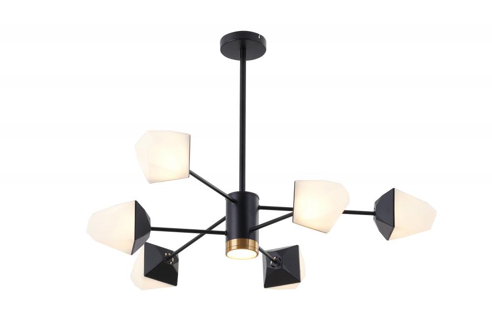 Black LED Chandelier