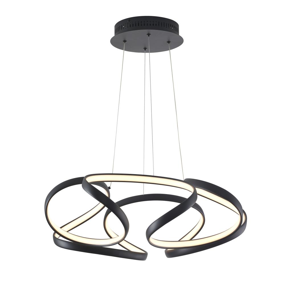 LED Chandelier Matte Black